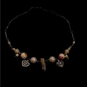 Floral crystal choker